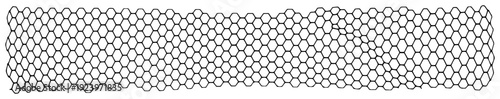 Hexagonal soccer goal net mesh pattern for sports background design