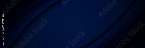 Abstract Blue Glow Curve Lines on Dark Background, eps10