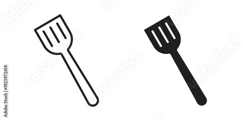 Spatula icons suitable for infographics, websites and print media and interfaces. Line vector icon.