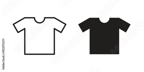 Tshirt icons suitable for infographics, websites and print media and interfaces. Line vector icon.