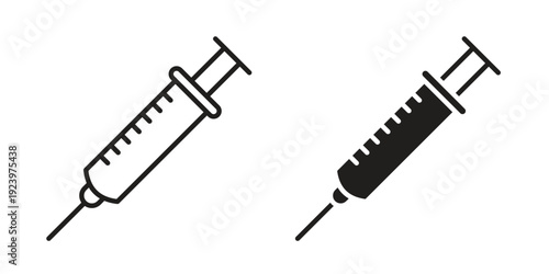 Vaccination icons suitable for infographics, websites and print media and interfaces. Line vector icon.