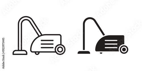 Vacuum cleaner icons suitable for infographics, websites and print media and interfaces. Line vector icon.