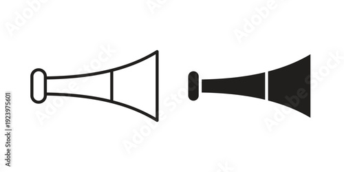 Vuvuzela icons suitable for infographics, websites and print media and interfaces. Line vector icon.