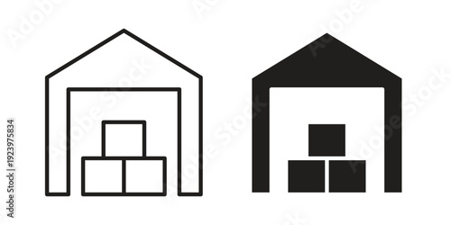 Warehouse icons suitable for infographics, websites and print media and interfaces. Line vector icon.