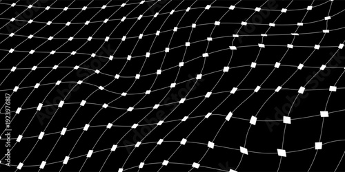 Black background. Dark hexagon carbon fiber texture. Navy blue honeycomb metal texture steel background. Web design template vector illustration EPS 10.