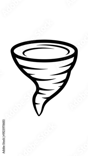 Tornado Weather Storm Wind Illustration.