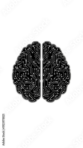 Brain made of metal wires.