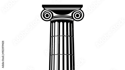 Detailed ancient Greek column architecture.