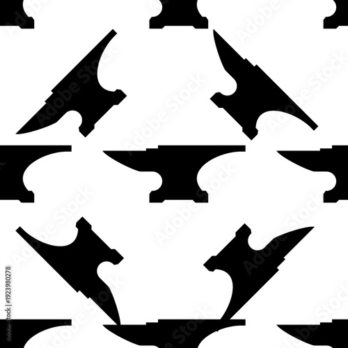 Anvil Icon Seamless Pattern