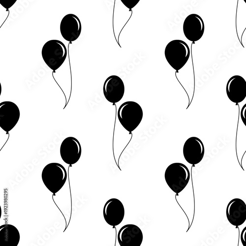 Air Balloon Icon Seamless Pattern