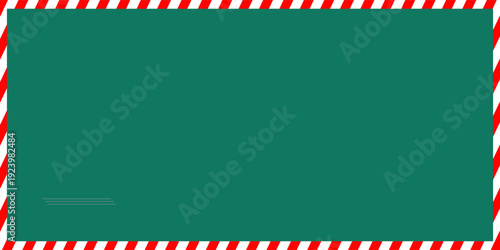 Merry Christmas frame. Christmas ornament pattern background. Red and green Christmas line pattern. Christmas concept for decoration