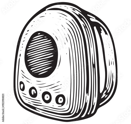 Hand Drawn Pet Carrier Backpack Vintage Sketch