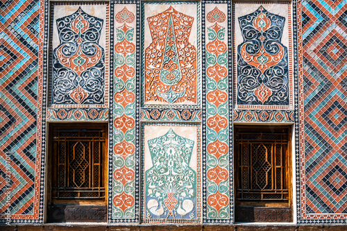 Decorative details of the Palace of the Sheki Khans