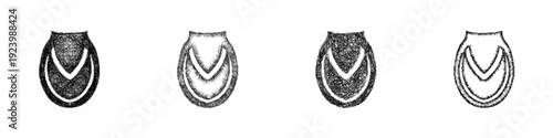 Sketch hoof icon design set