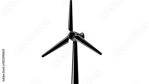 Wind turbine blade close up view.