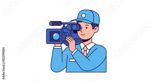 A professional young woman wearing a headset smiles warmly while working on her laptop in a bright modern office setting