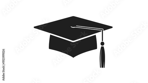 Graduation Cap Icon Academic Symbol.