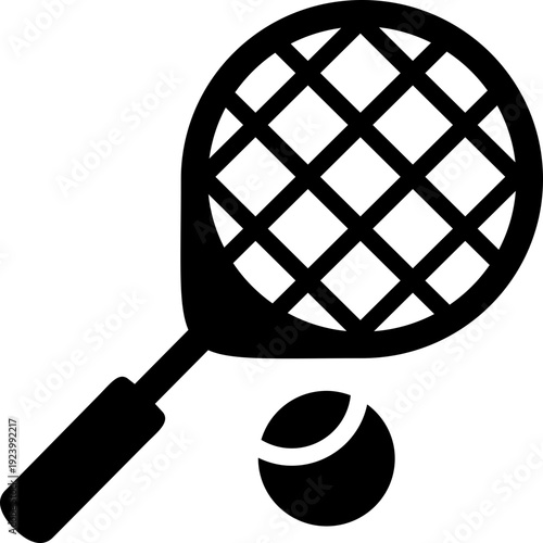 Tennis Racket and Ball