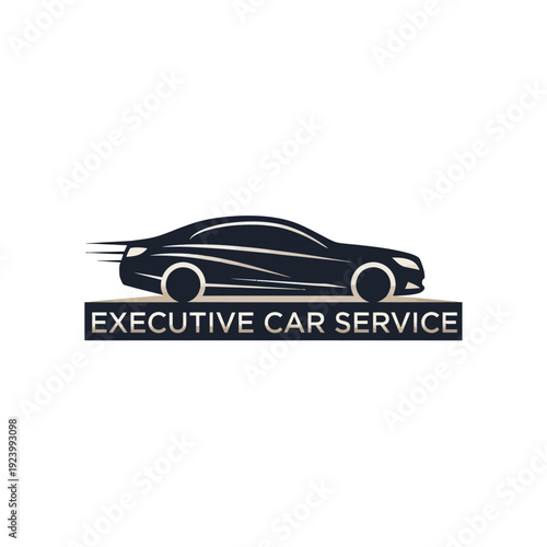 Luxury Executive Car Service Logo Design.