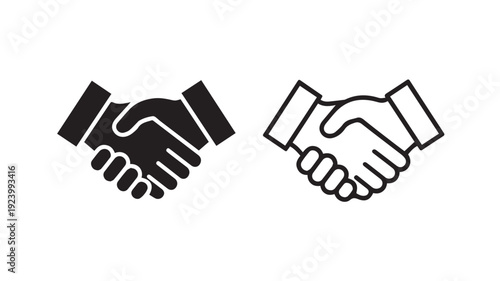 hand shake vector