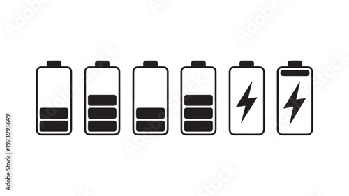 battery icon set