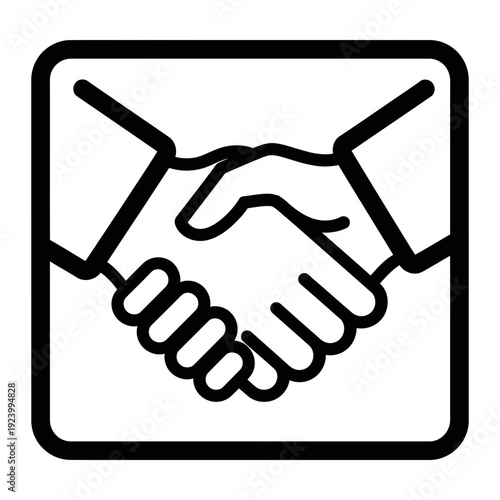 Handshake agreement between two people
