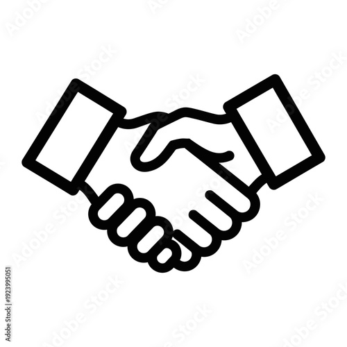 Handshake between two people in a business agreement