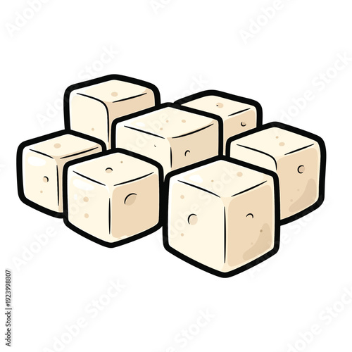 Seven dice illustration showcasing various dot patterns in a clustered arrangement from a top-down viewpoint