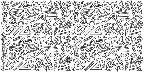 Hand drawn science element doodle vector illustration