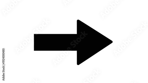 Black Arrow Pointing Right Direction.