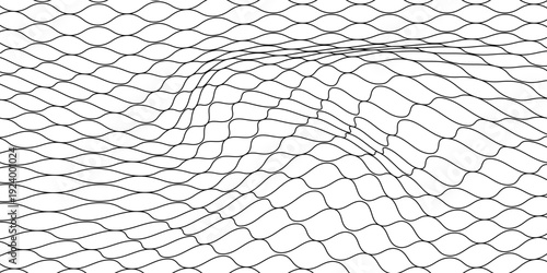 Curved net pattern. Seamless design for sportswear or equipment like soccer goals, volleyball nets, basketball hoops, hockey nets, and athletic gear.