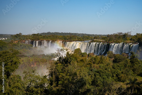 Iguazu Falls panoramic view in Misiones, Argentina – Vista panorámica de las Cataratas del Iguazú en Misiones, Argentina