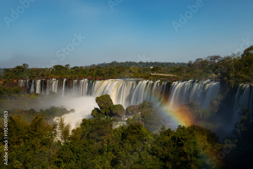 Iguazu Falls panoramic view in Misiones, Argentina – Vista panorámica de las Cataratas del Iguazú en Misiones, Argentina