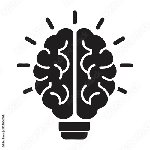 A simplified cerebral illustration shows the iconic and intricate anatomy of a human brain