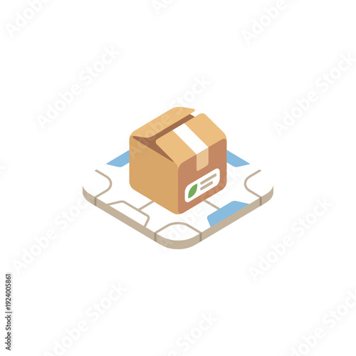 Reforestation Isometric Vector Diorama