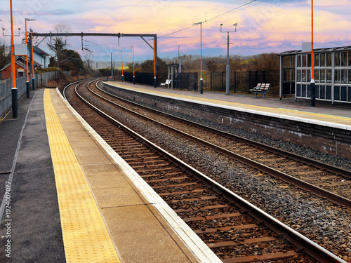 british rail suburban commuter passenger railway station. Great British Railways.
