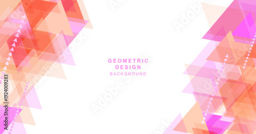 様々な三角形で組み合わせた幾何学模様