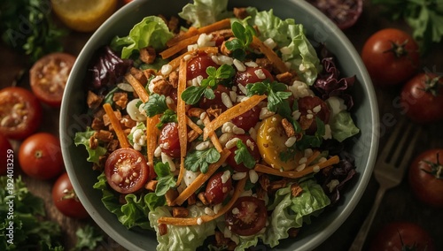 Healthy Gourmet Food Flat Lay