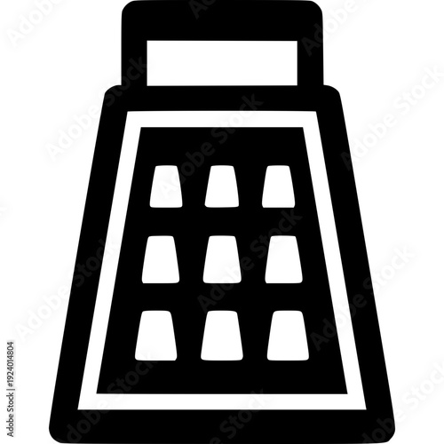 Black and white grater vector illustration icon design
