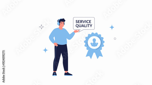 Customer Service Quality Excellence Award Winner Concept