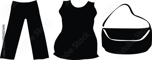 vector illustration of a black sports shoes