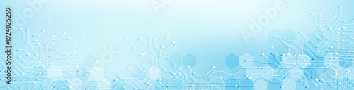 Circuit board digital abstract background. Motherboard technology texture design. AI semiconductor and computer processor on tech bg. Vector illustration