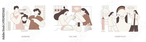 Education in aesthetics isolated cartoon vector illustrations se