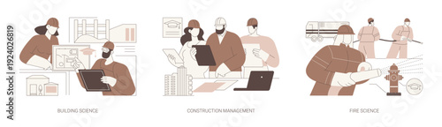 Associate degree isolated cartoon vector illustrations se