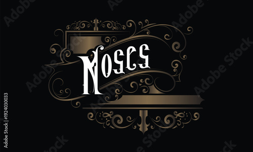 MOSES lettering custom style design
