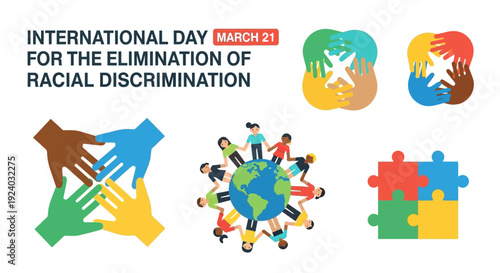 Diverse people unite for International Day of Racial Discrimination awareness