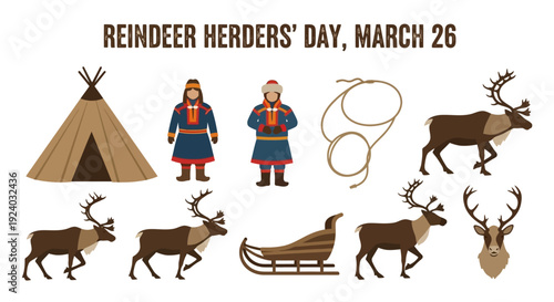 Reindeer herders celebrate their special day with traditional gear