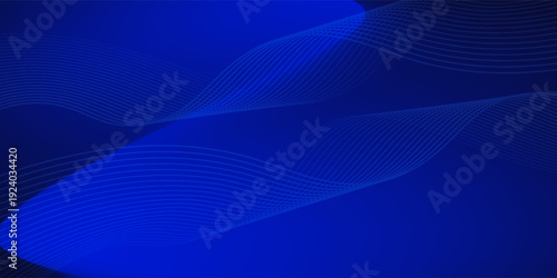 Elegant light waves flowing on a dark background. Minimalist background for banners, posters, covers, brochures, flyers. modern trendy design