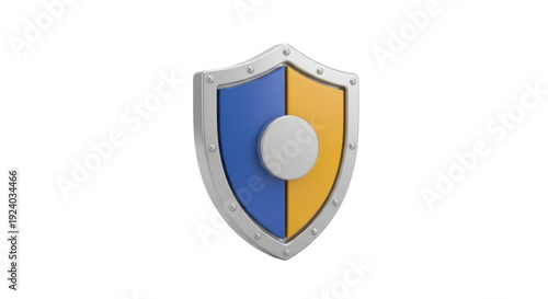 Free Download 3D Rendered Stylized Shield Icon - Security, Protection, and Defense Symbol for Technology, Business, and Financial Concepts - GFXLoad