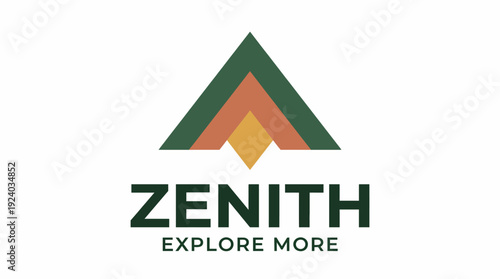 A sleek logo with a mountain shape, symbolizing the spirit of exploration and adventure, designed to inspire outdoor enthusiasts and nature lovers.